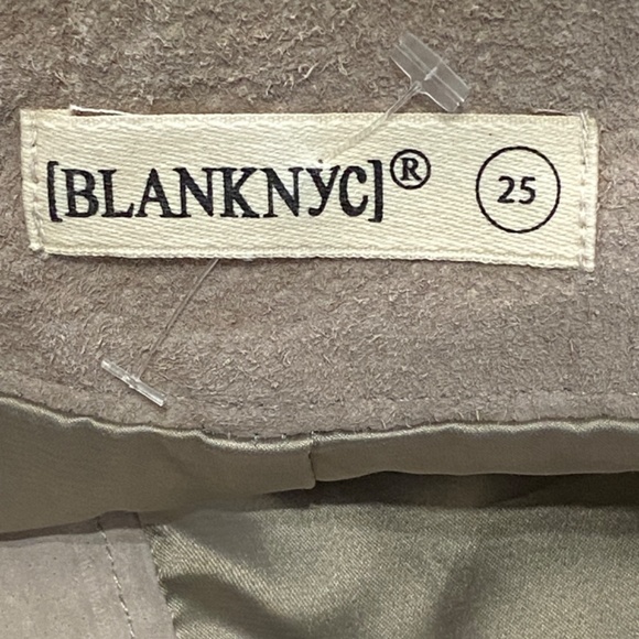 BLANKNYC Tan Suede Leather Fawn Skirt Short Button Front Pockets Women’s Size 25 - Picture 6 of 12